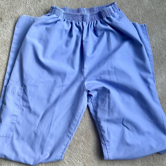 Avida Top & Bottom Medical Scrubs Size M Blue - Picture 2 of 4